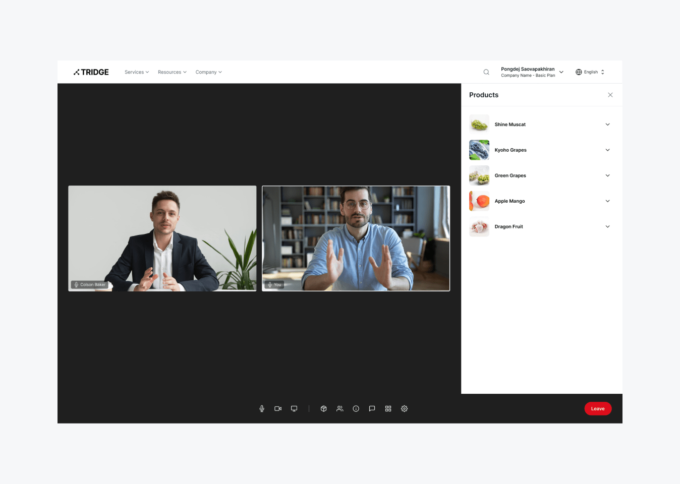 Receive meeting requests and virtual business cards Growth Solutions Tridge Tridge